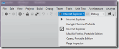 Visual Studio 11 Browser Menu