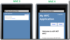 Сравнение ASP.NET MVC 3 и 4